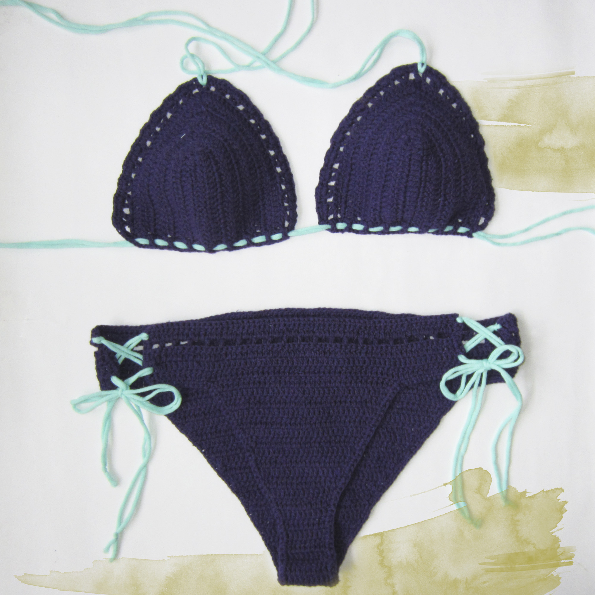 Cielo Prohibición astronomía Cómo hacer un Bikini a Crochet | Patrón gratis